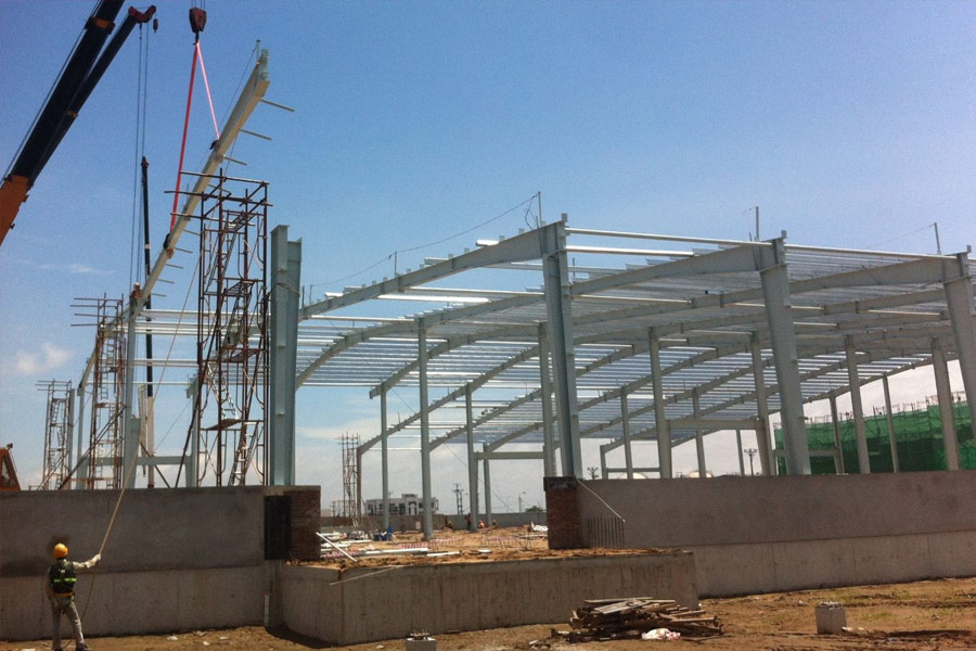 xây dựng hạ tầng nhà xưởng tại KCN Sóng Thần